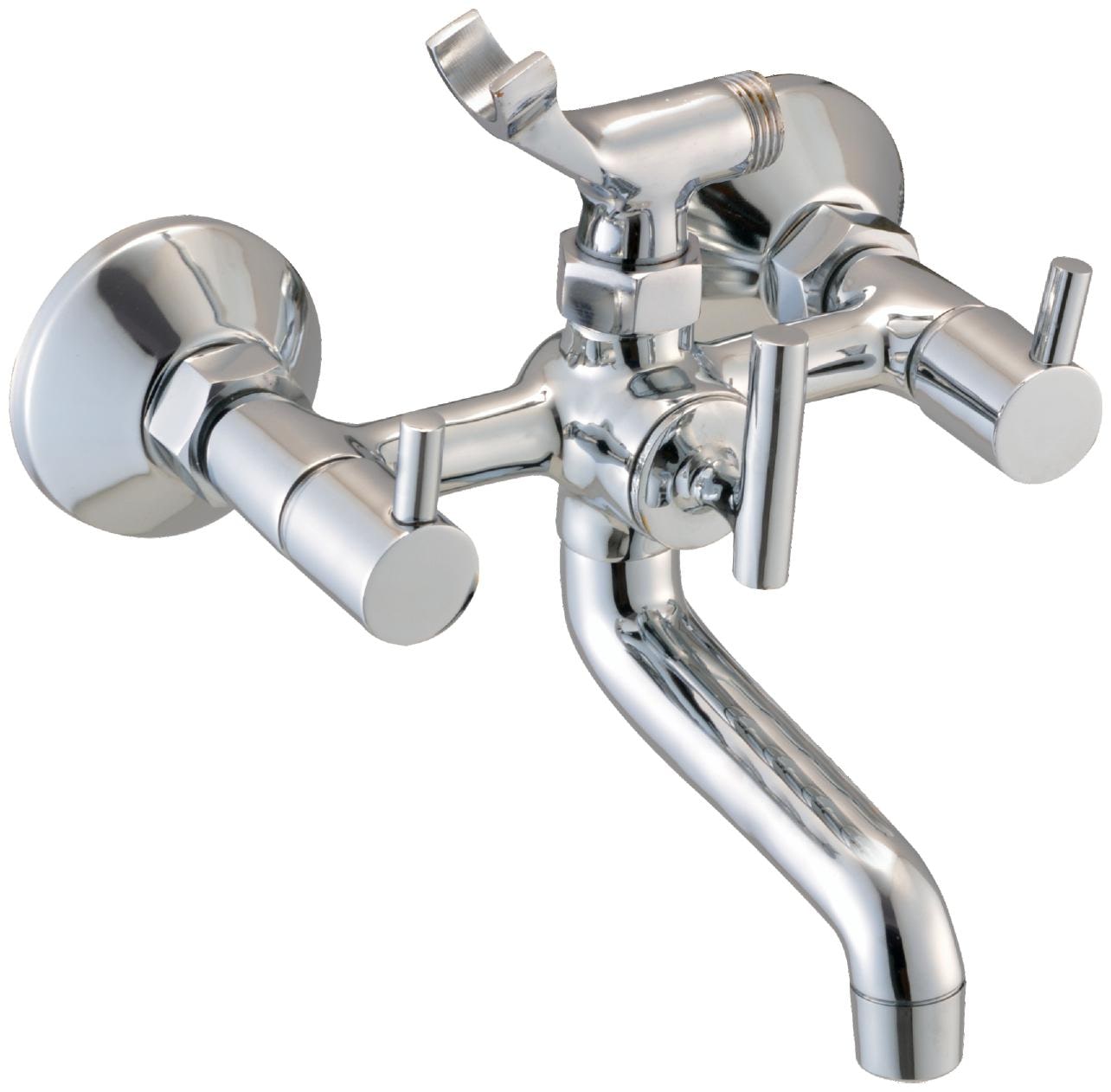 

Smile TURBO Wall Mount Brass Basin and Sink Taps ( Handle Controlled )