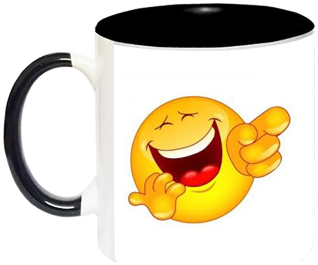 

Smiley Ceramic Coffee Mug by AshvahTM - MUG653-BLK