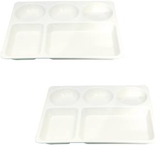 Smiley Combo of Unbreakable Good Looking Dining Plate in Round Bowl Plate