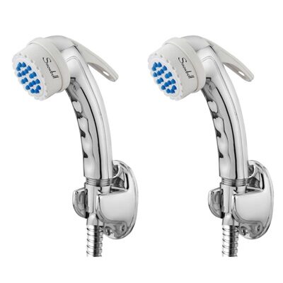 

Snowbell Wall Mount Brass Health Faucets ( Push Controlled )