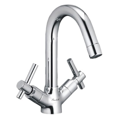

Snowbell Deck Mount Brass Basin and Sink Mixers ( Handle Controlled )