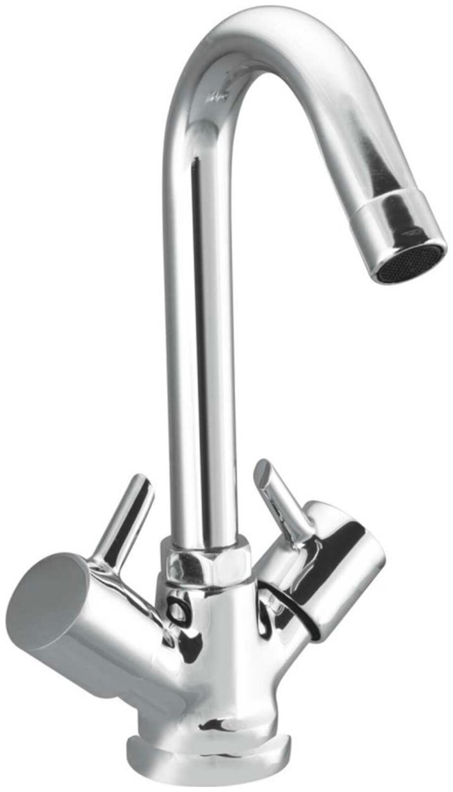 

Snowbell Deck Mount Brass Basin and Sink Mixers ( Handle Controlled )