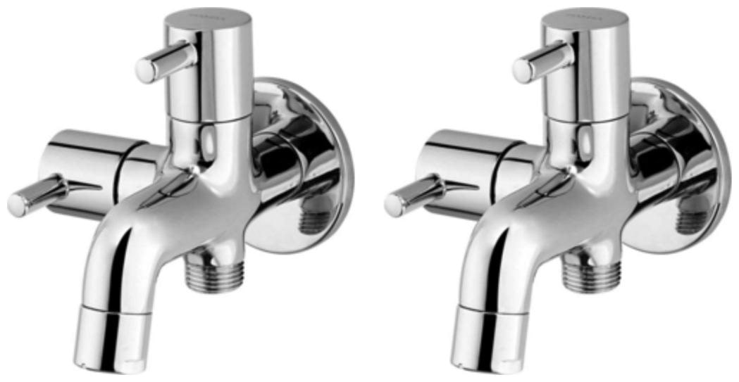 

Snowbell Wall Mount Brass Wall Taps ( Handle Controlled )