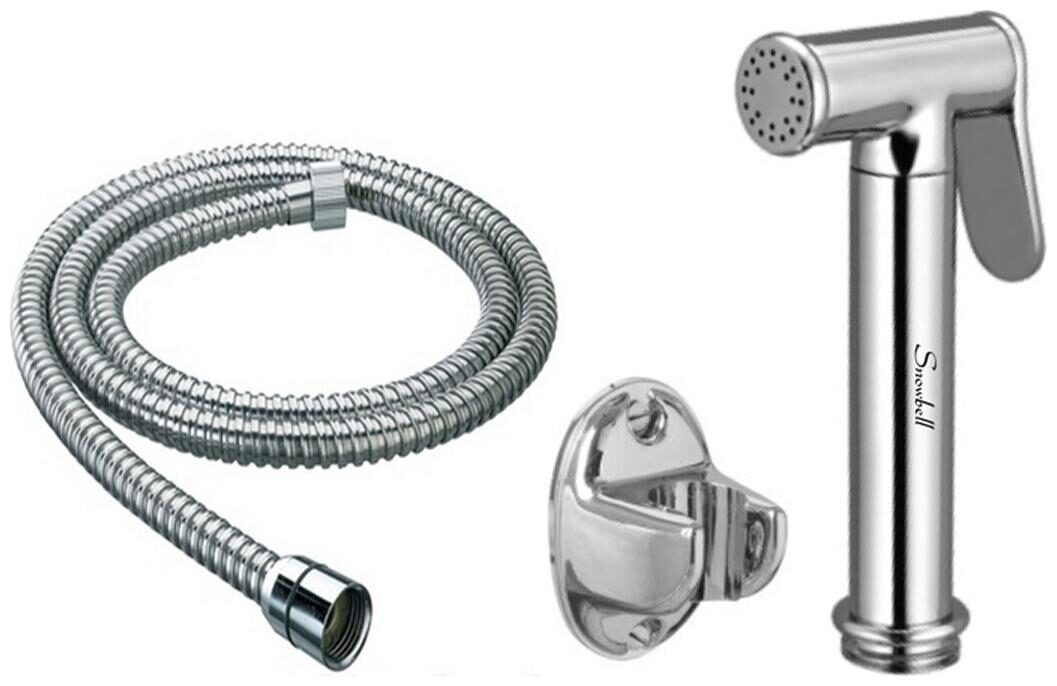 

Snowbell Wall Mount Brass Health Faucets ( Handle Controlled )