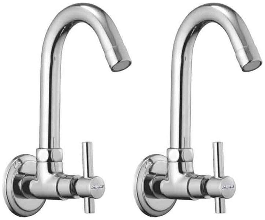 

Snowbell Wall Mount Brass Wall Taps ( Handle Controlled )