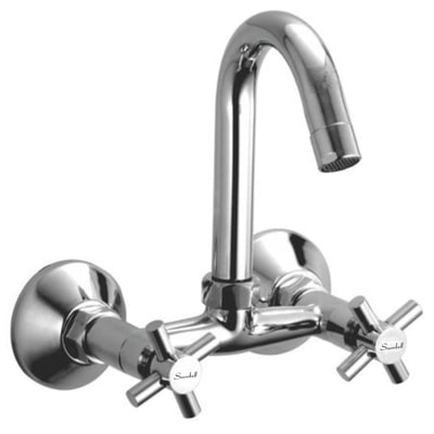 

Snowbell Wall Mount Brass Wall Mixers ( Handle Controlled )