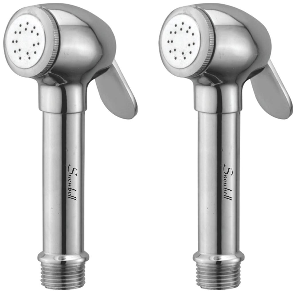 

Snowbell Wall Mount Brass Health Faucets ( Push Controlled )