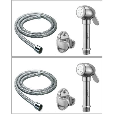 

Snowbell Wall Mount Brass Health Faucets ( Handle Controlled )