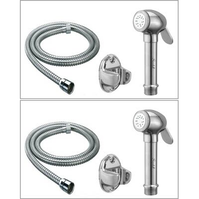 

Snowbell Wall Mount Brass Health Faucets ( Handle Controlled )