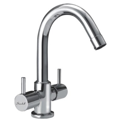 

Snowbell Deck Mount Brass Basin and Sink Mixers ( Handle Controlled )