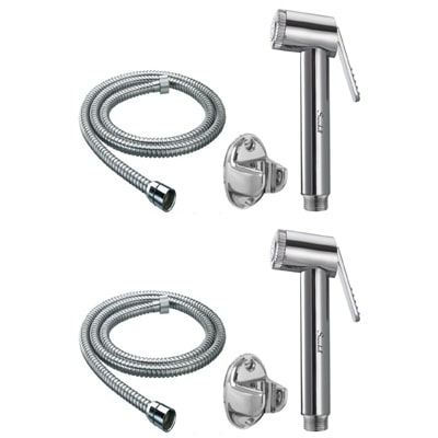 

Snowbell Wall Mount Abs Health Faucets ( Push Controlled )