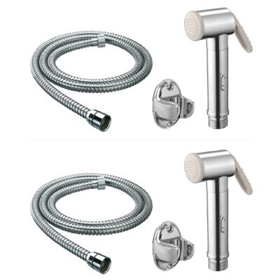 

Snowbell Wall Mount Brass Health Faucets ( Push Controlled )