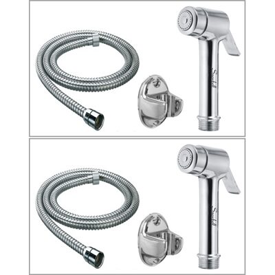

Snowbell Wall Mount Brass Health Faucets ( Handle Controlled )