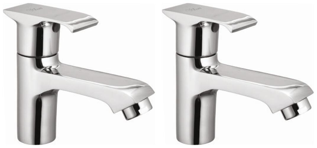 

Snowbell Deck Mount Brass Basin and Sink Taps ( Handle Controlled )