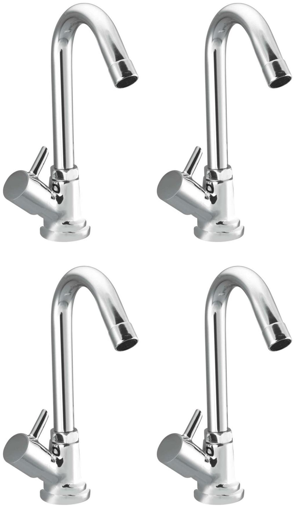 

Snowbell Deck Mount Brass Basin and Sink Taps ( Handle Controlled )