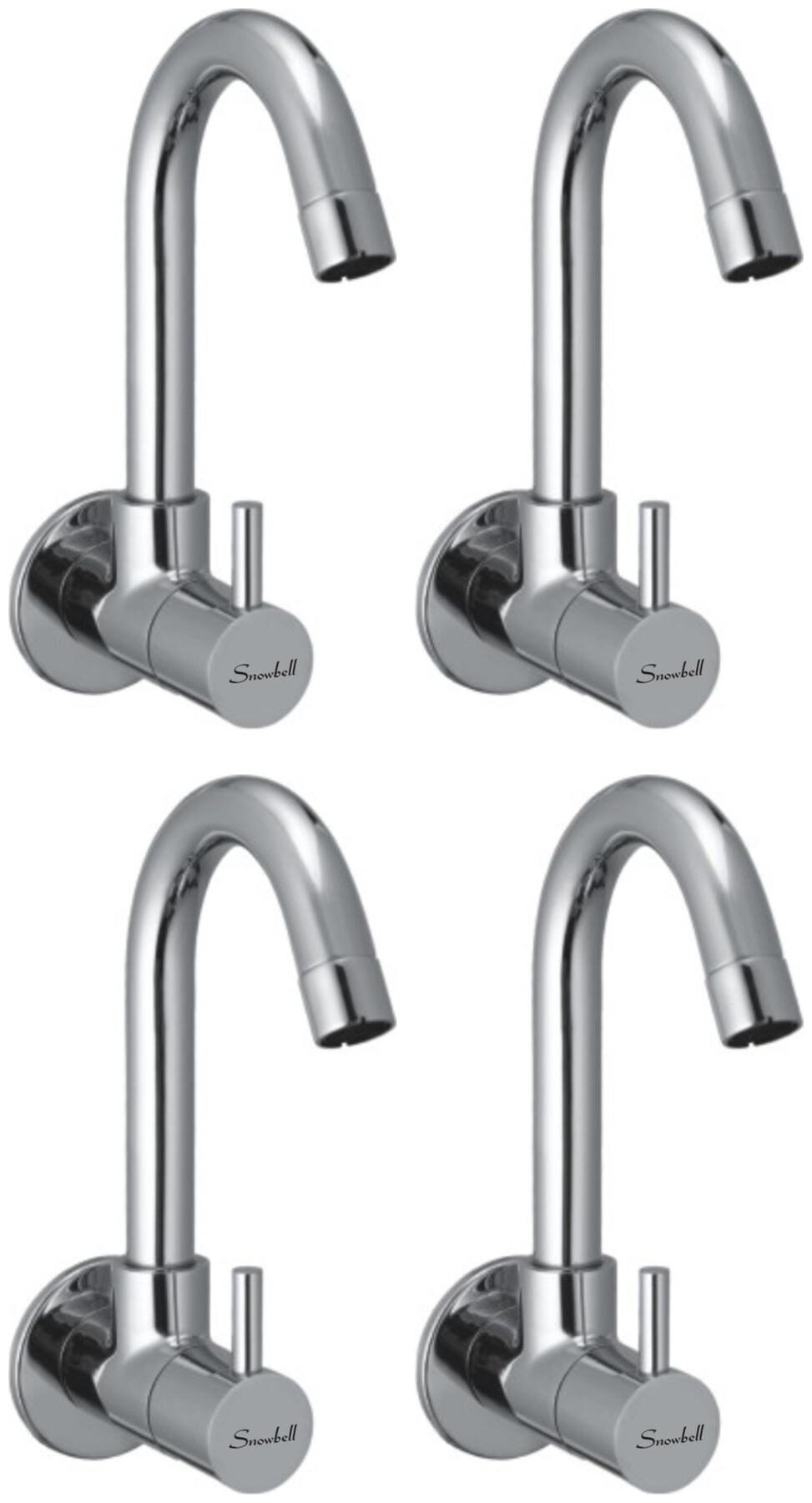 

Snowbell Wall Mount Brass Wall Taps ( Handle Controlled )