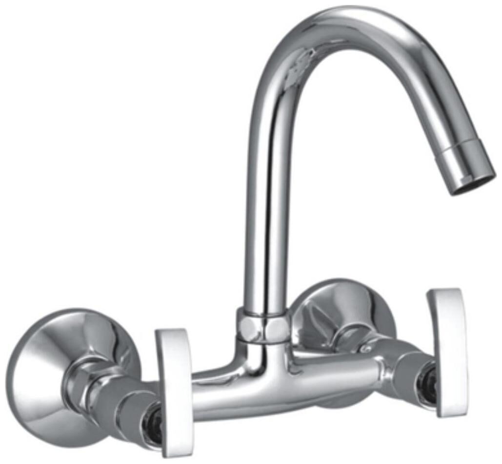 

Snowbell Wall Mount Brass Basin and Sink Mixers ( Handle Controlled )