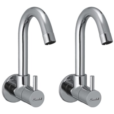 

Snowbell Wall Mount Brass Wall Taps ( Handle Controlled )