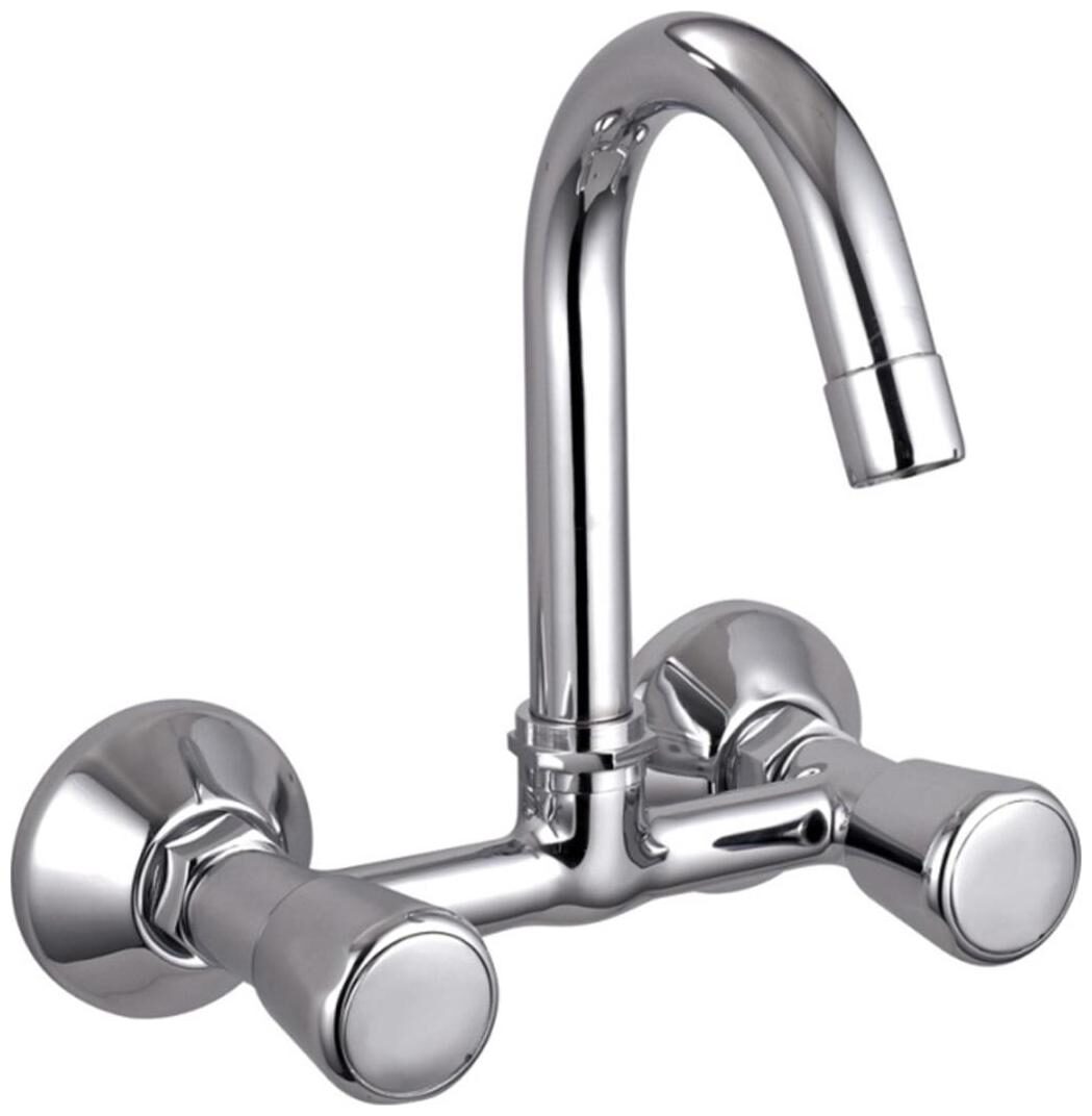 

Snowbell Wall Mount Brass Basin and Sink Mixers ( Knob Controlled )