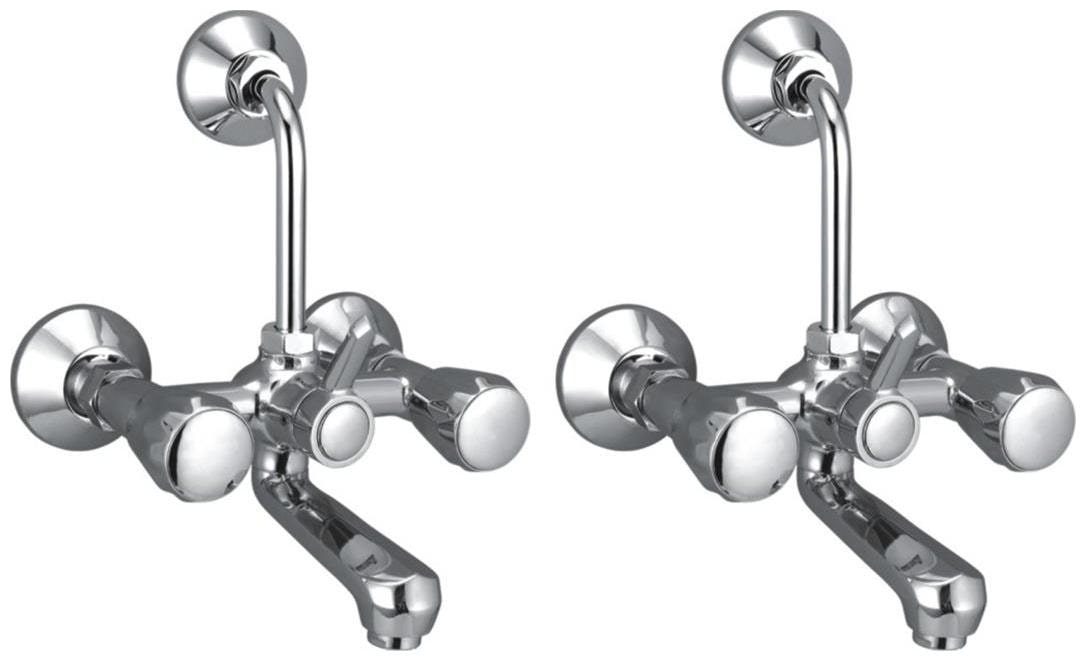 

Snowbell Wall Mount Brass Wall Mixers ( Knob Controlled )