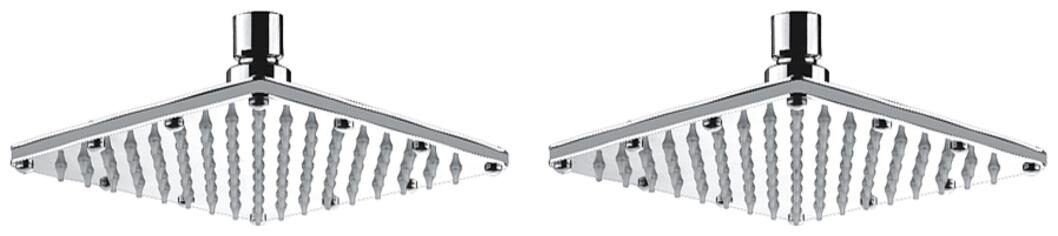 

Snowbell Sandwich Overhead Shower 4x4 inch - Set Of 2