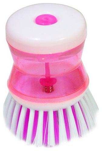 

Soap Dispenser Brush Cleaning Tool For Kitchen Use Plastic Wet and Dry Brush (Multi Color) Pack of 1