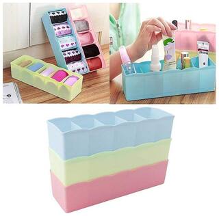 Buy Socks Undergarments Storage Drawer Organiser Set Of 3 Multi