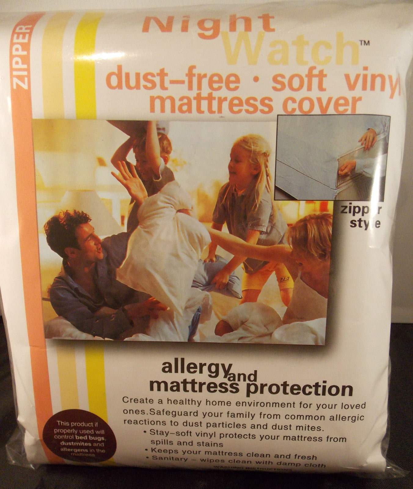 

SOFT VINYL PLASTIC ZIPPERED MATTRESS COVER-KING 15 MATTRESS-KEEP MATTRESS CLEAN