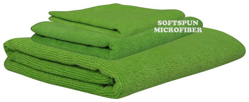 

SOFTSPUN 340 GSM Microfiber Bath towel ( 3 pieces Green )