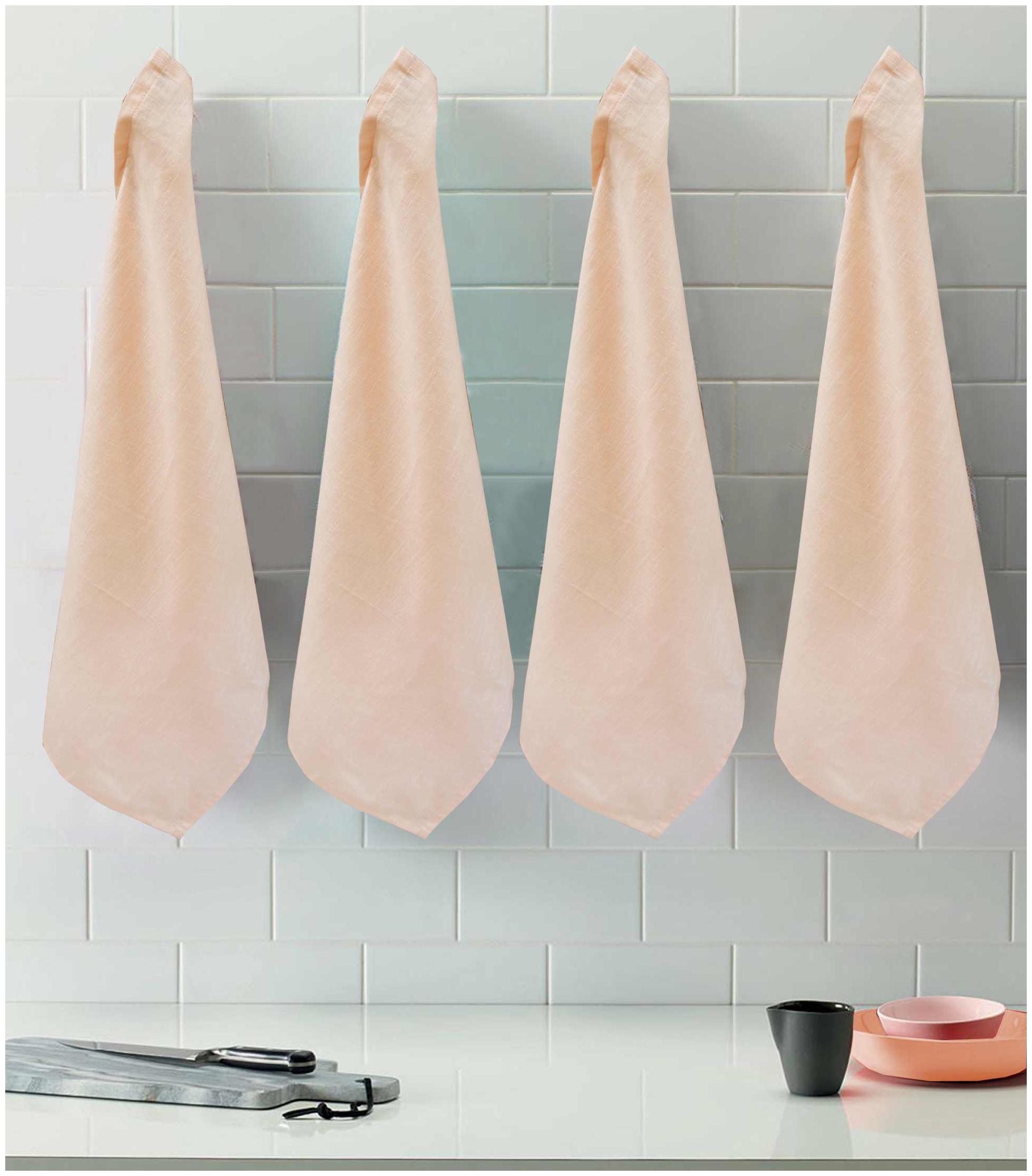 

R Home 250 GSM Cotton Hand towel ( 4 pieces Pink )