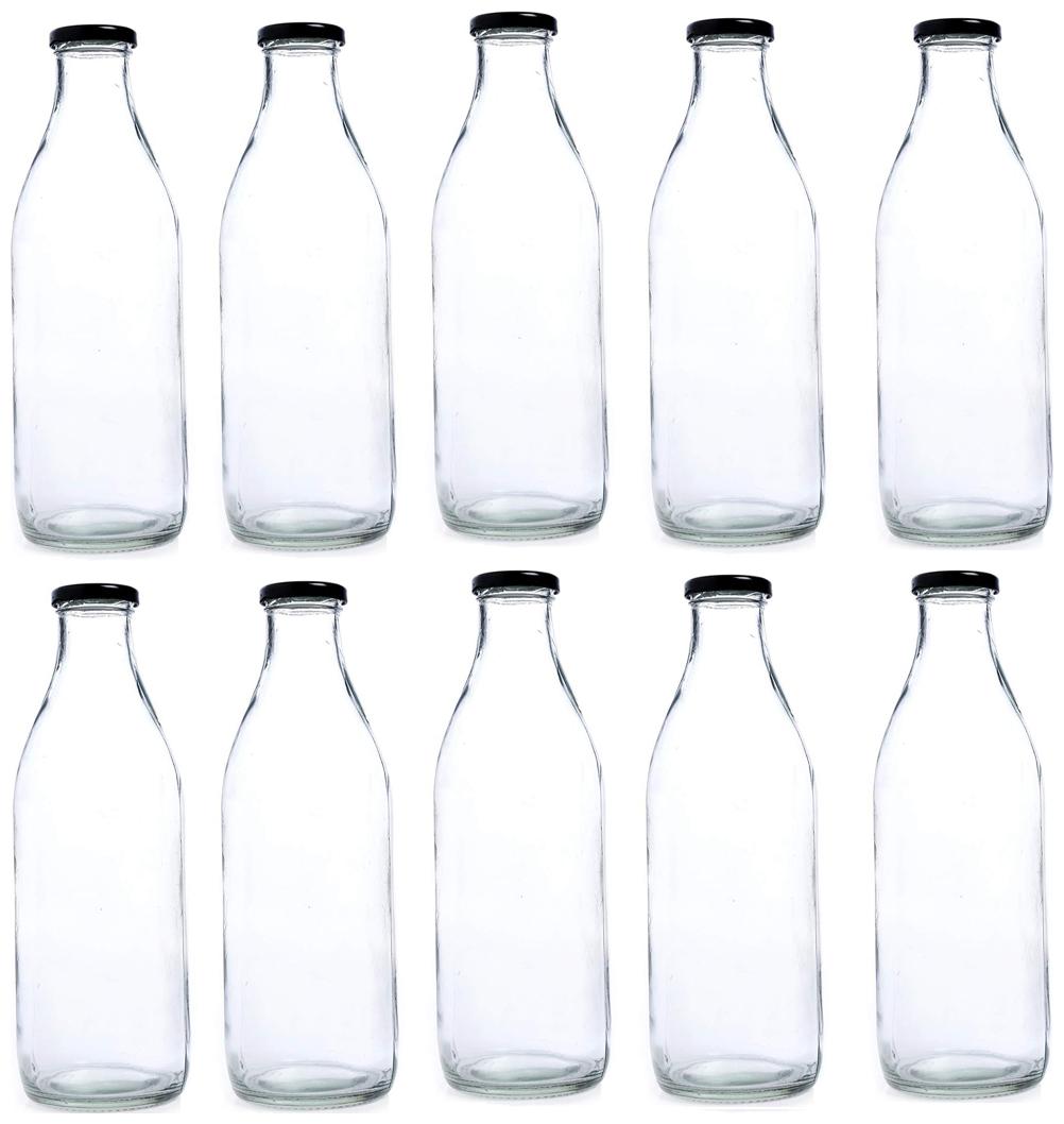 

Somil 200ML10 Glass Transparent Water Bottle ( 200 ml Set of 10 )