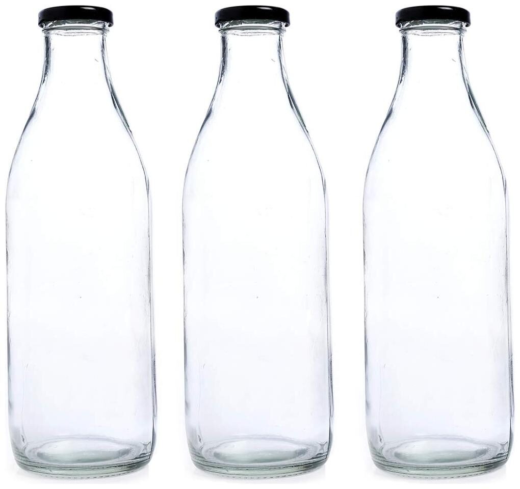 

Somil 200ML3 Glass Transparent Water Bottle ( 200 ml Set of 3 )