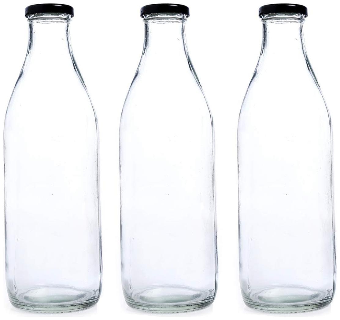 

Somil 500ML3 Glass Transparent Water Bottle ( 500 ml Set of 3 )