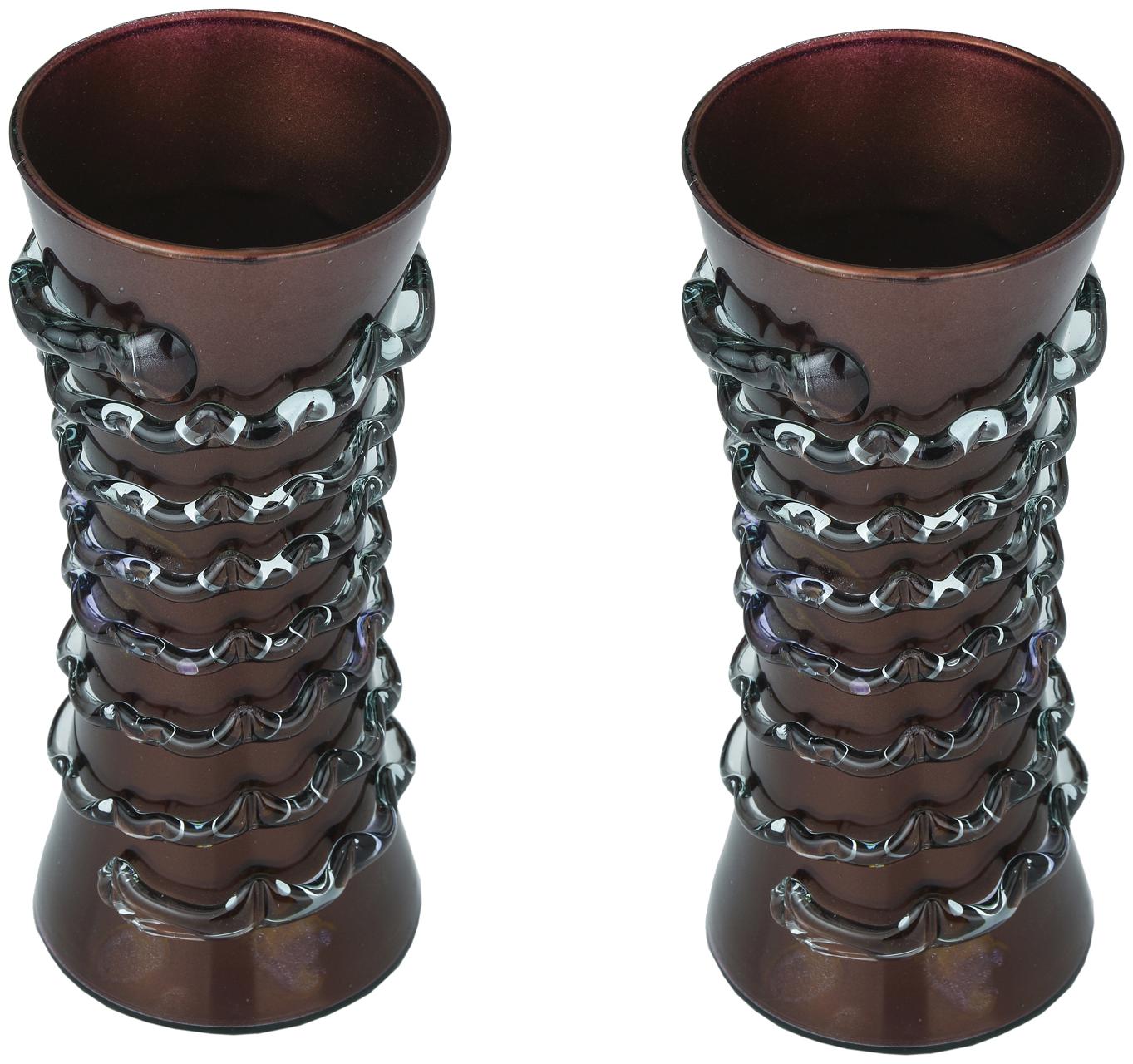 

Somil Attractive Decorative Disigner Colorful Glass Flower Pot Vase (Set Of 2)