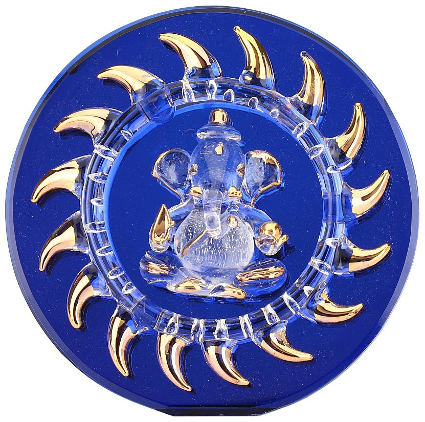 

Somil Blue Blessing Ganesha Figurine On Table Top Wall Hanging-HY
