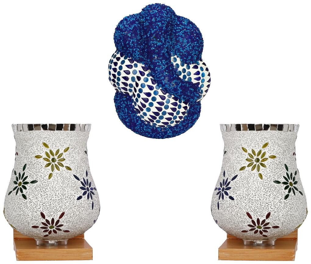 

Somil Colorful Designer Decorative Mosaic Wall Lamp s Combo Set For Concept Decoration light (With all Fitting And Fixtures)