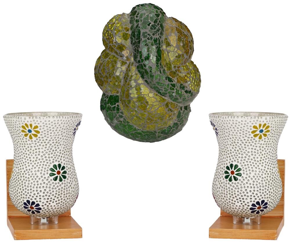 

Somil Colorful Designer Decorative Mosaic Wall Lamp s Combo Set For Concept Decoration light (With all Fitting And Fixtures)