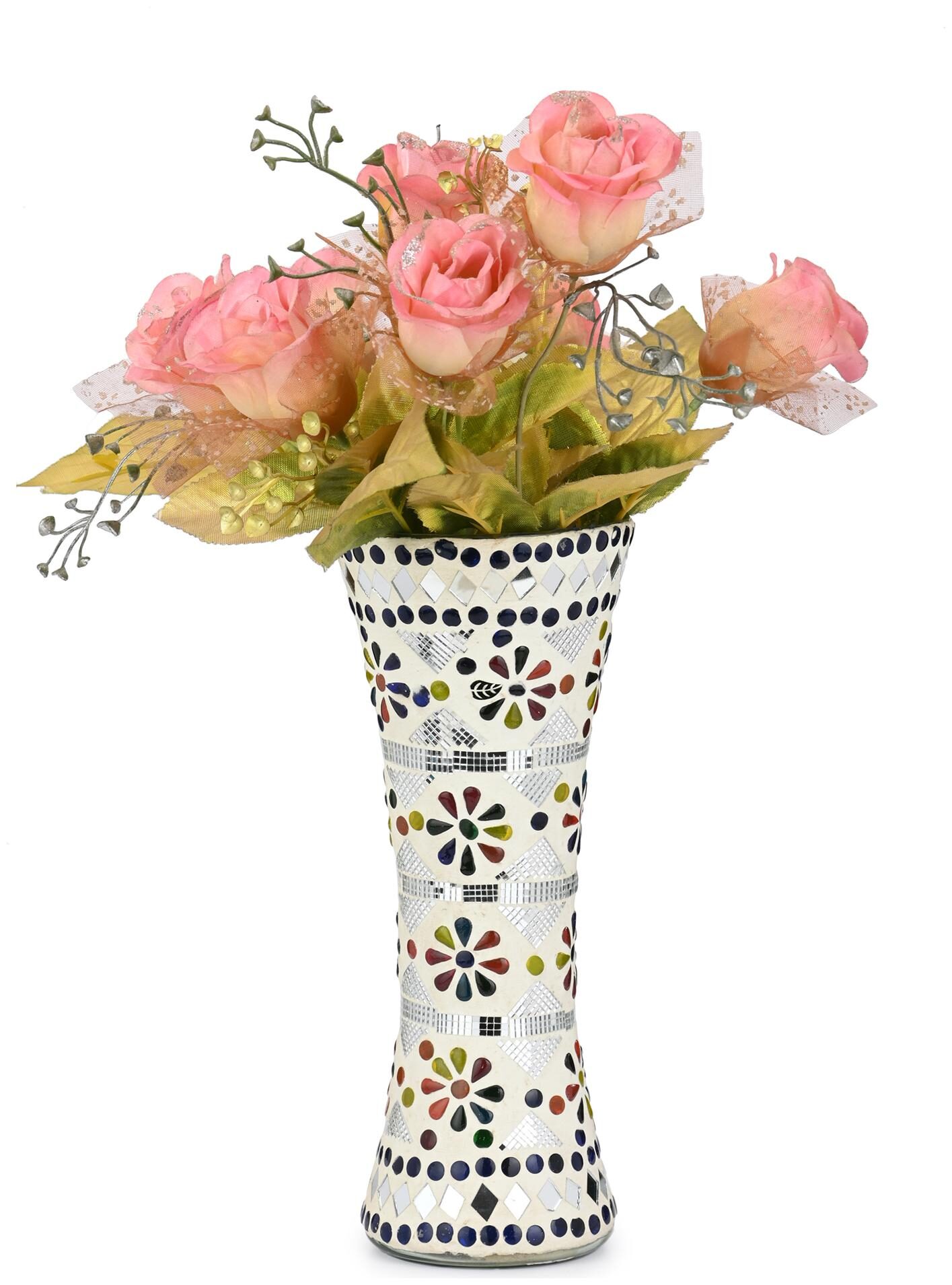

Somil Colorful Designer Flower Vase Pot For Table And Corner