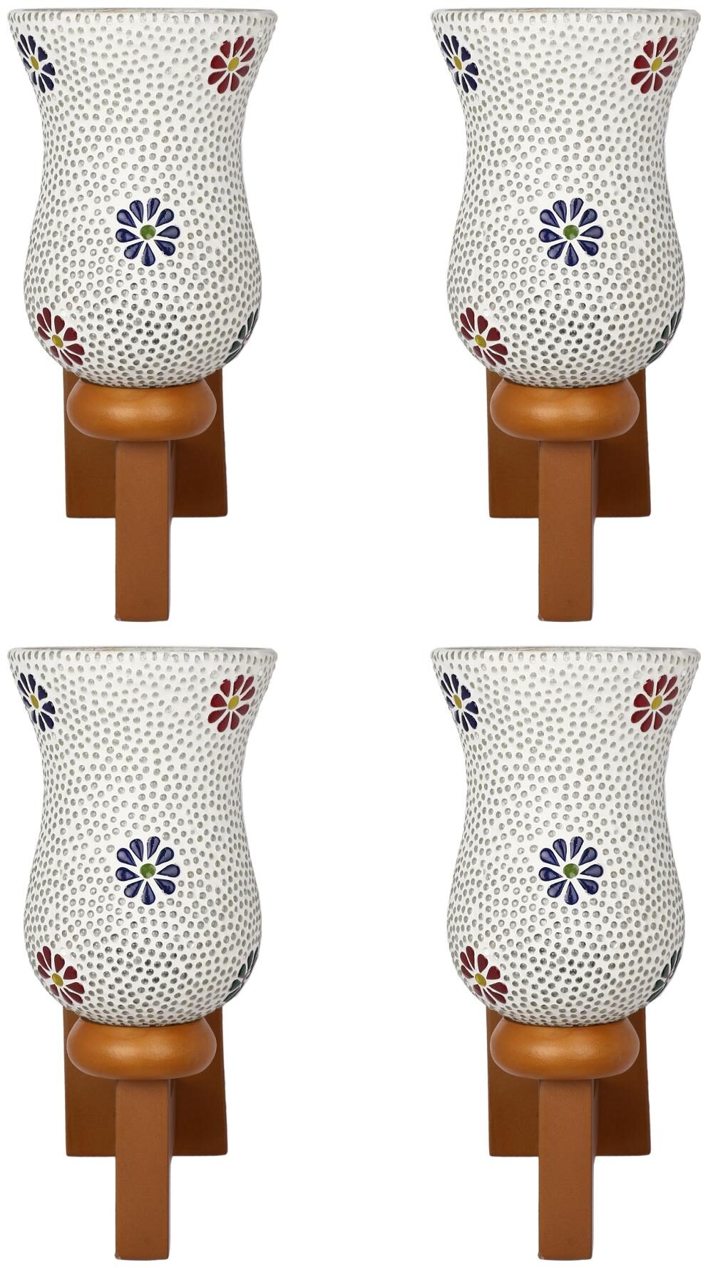 

Somil Colorful Decorative Mosaic Wall Lamp (Set Of 4)- BA15