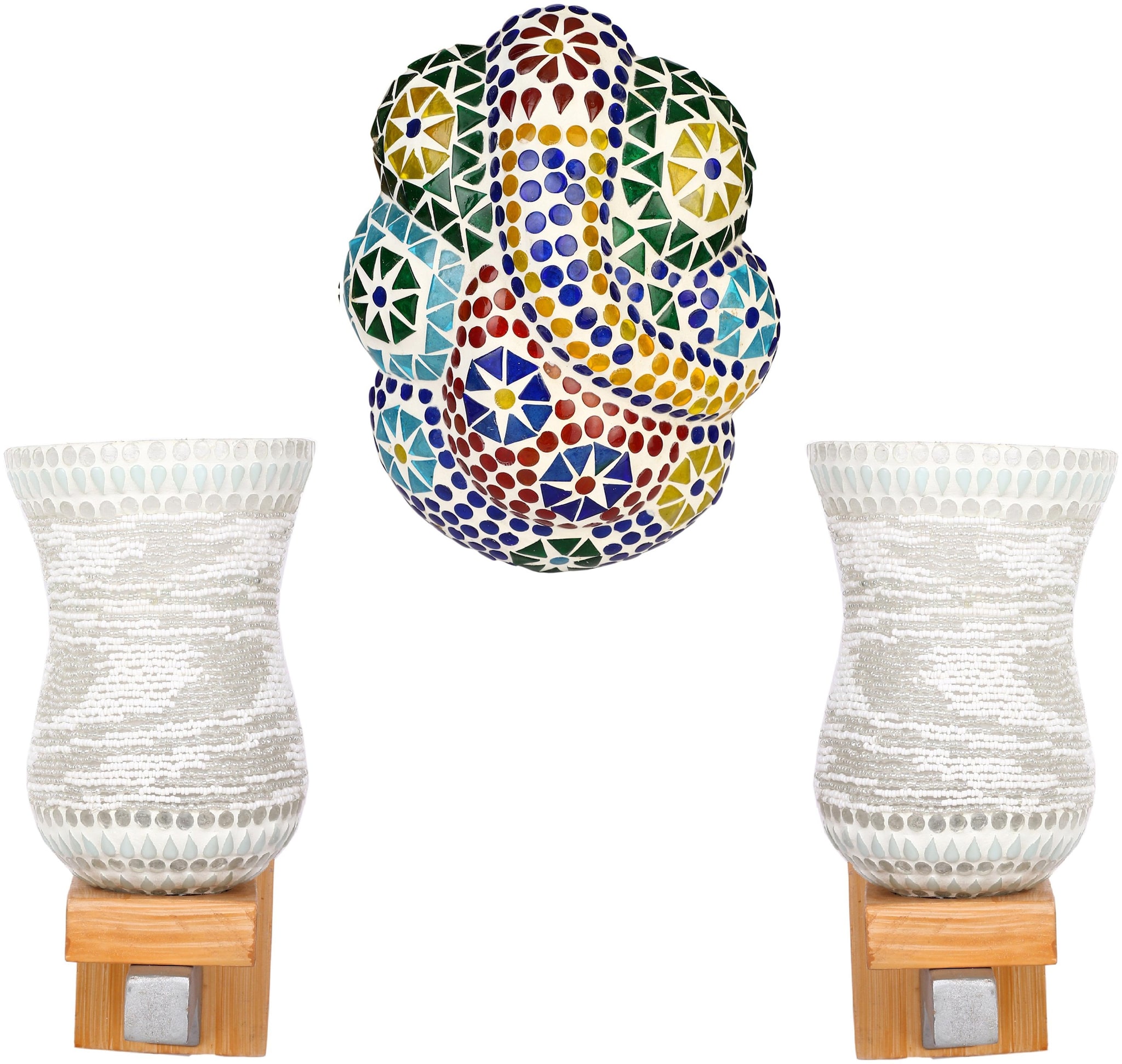 

Somil Colorful Designer Decorative Mosaic Wall Lamp s For Concept Decoration light (With all Fiting And Fixures) KC216