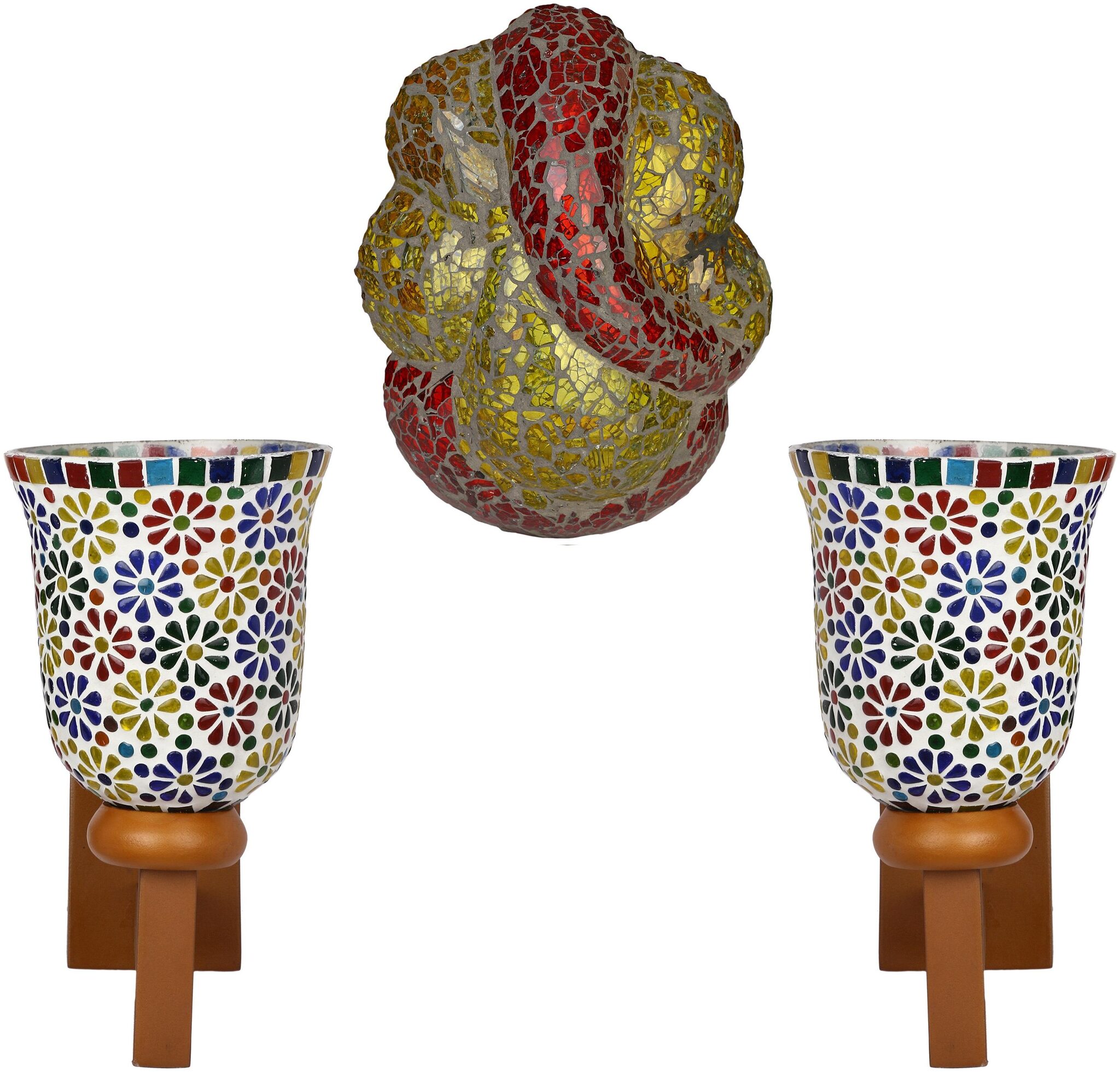 

Somil Colorful Designer Decorative Mosaic Wall Lamp s For Concept Decoration light (With all Fiting And Fixures) KC157
