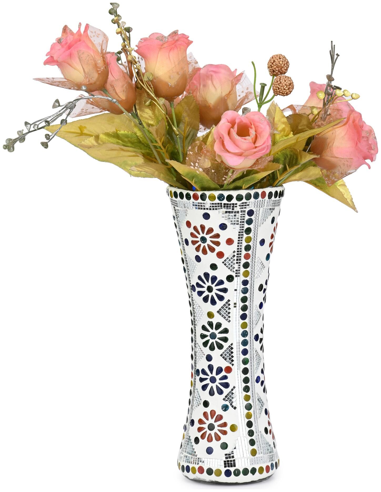 

Somil Colorful Designer Flower Vase Pot For Table And Corner