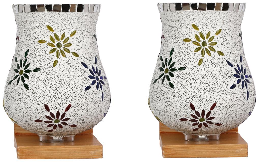 

Somil Colorful Decorative Mosaic Wall Lamp (Set Of 2)- BA6