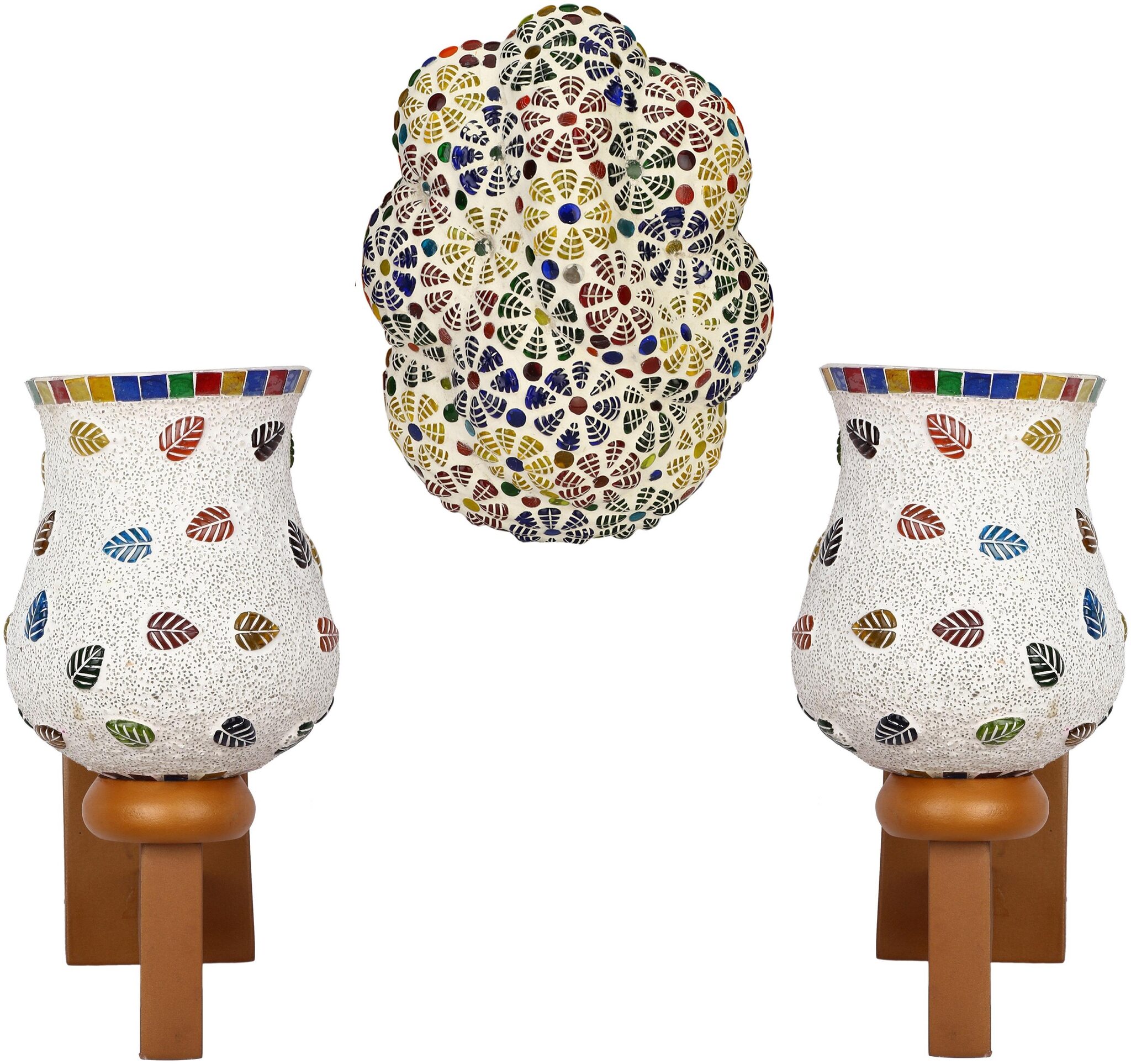 

Somil Colorful Designer Decorative Mosaic Wall Lamp s For Concept Decoration light (With all Fiting And Fixures) KC194