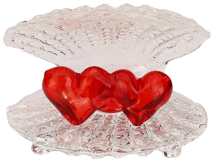 

Somil Couple Red Heart Figurine In Caring Sea Shell-JJ
