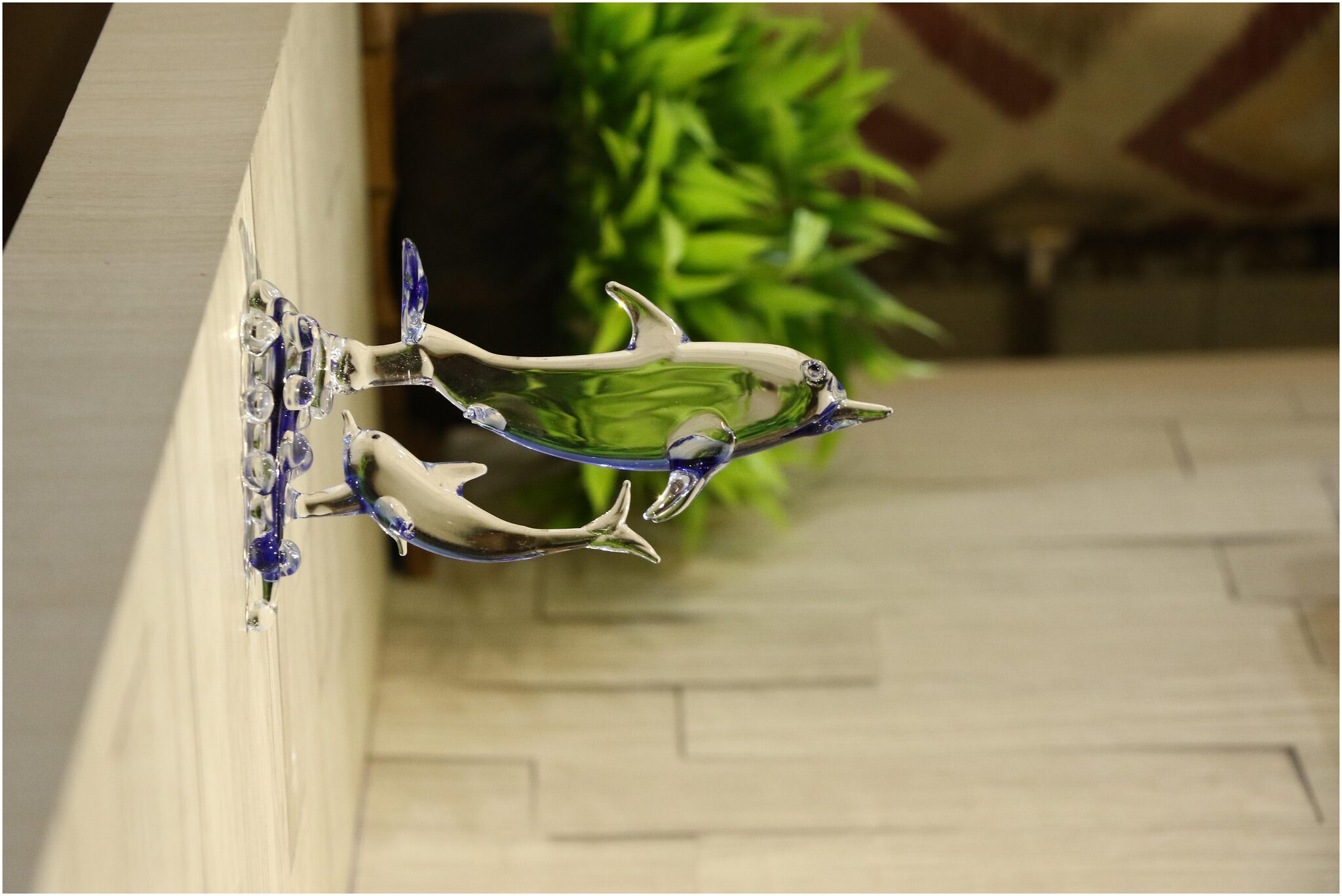 

Somil Crystal Water Blue Dolphin Playing With Baby