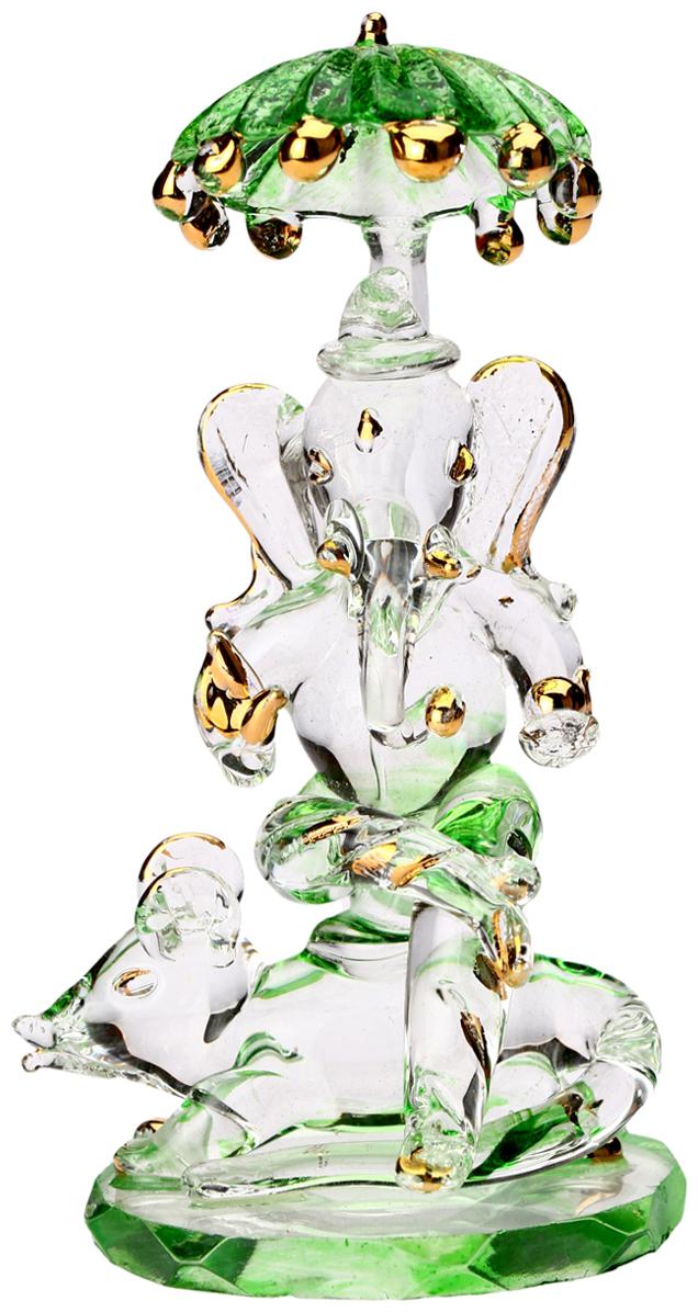 

Somil Crystal Holy Ganesha With Mushak Kshatra
