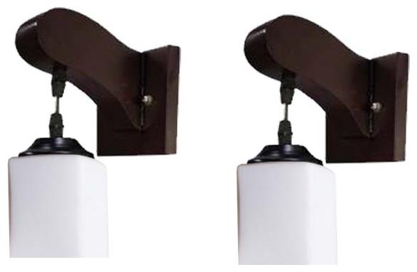 

Somil Decorative Stylish Colorful Sconce Wall Lamp Light With Quality Wooden Fitting And Hand Decorative Glass Shade