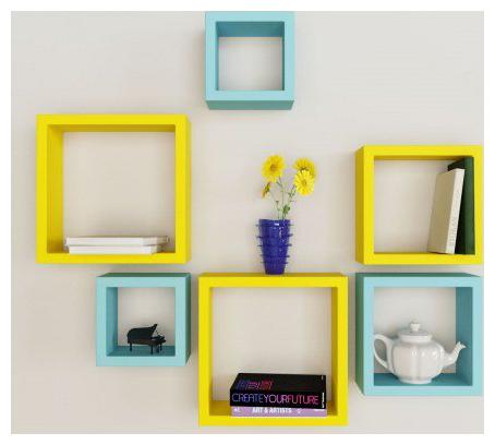

Somil Designer Decorative Useful Square Wall Shelf-WS04