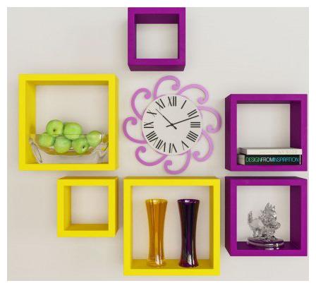 

Somil Designer Decorative Useful Square Wall Shelf-WS25